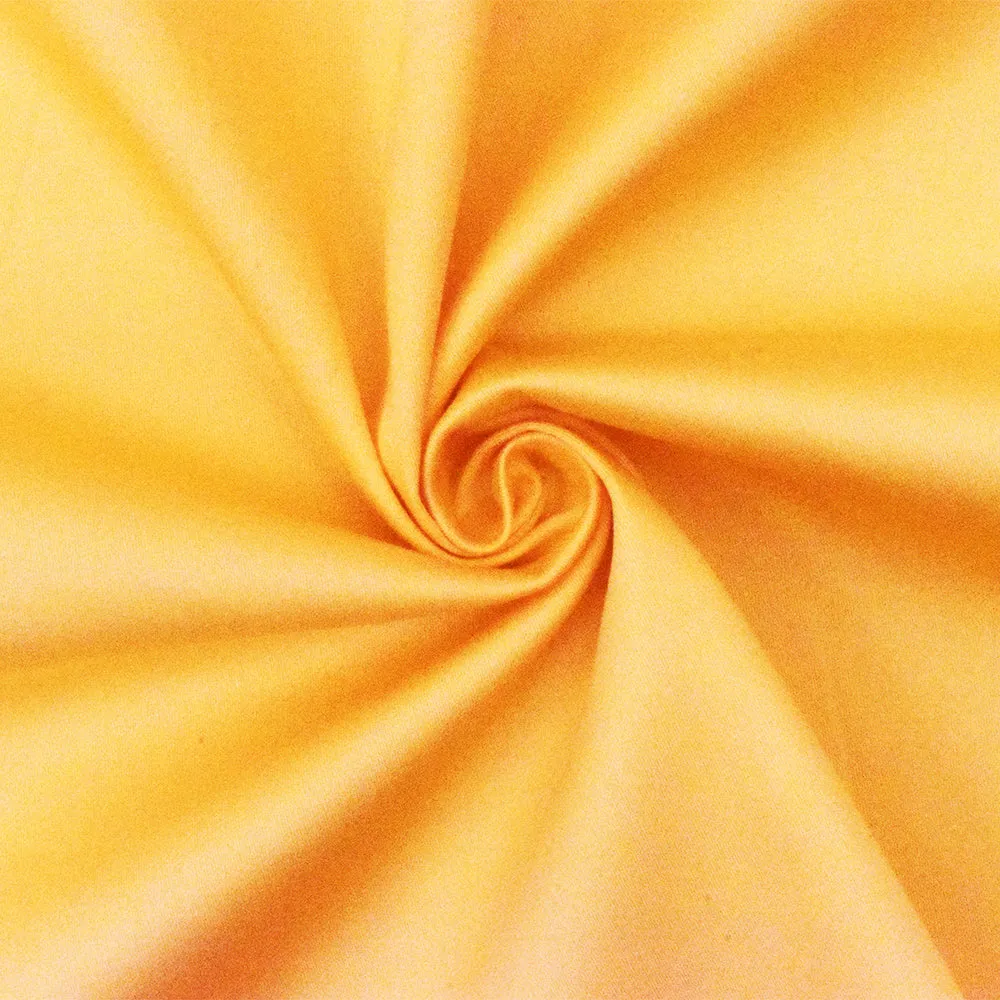 4 YD PC-Yellow Cotton Solid Stretch Spandex Twill Sateen Woven Fabric