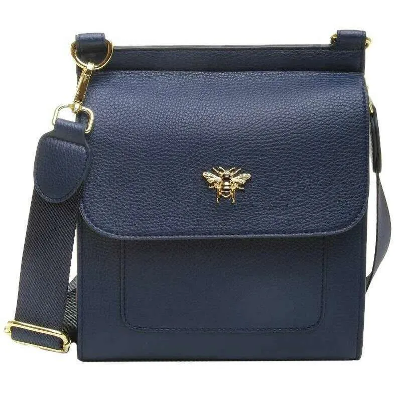 Alice Wheeler London Bloomsbury Crossbody Bag - Navy