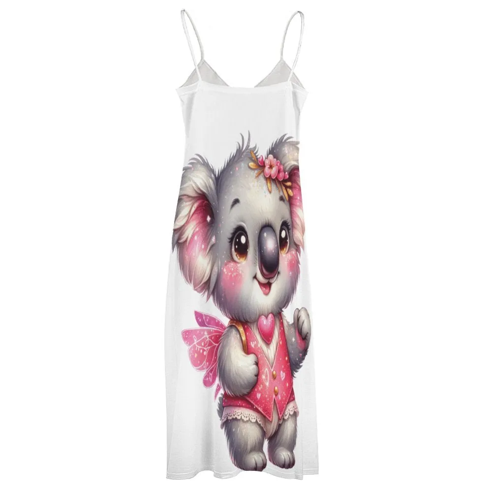 Australian Animals Koala Fairy Spaghetti Strap Ankle-Length Dress Long dress