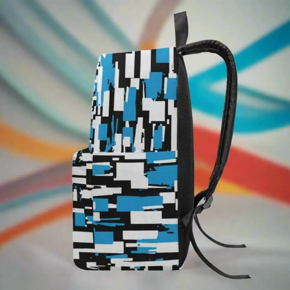 Azure Mosaic Blue Backpack