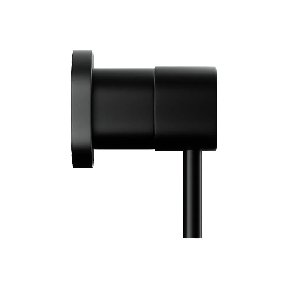 Basin Twin Tap Wall Round Brass Faucet Shower Bathtub Black