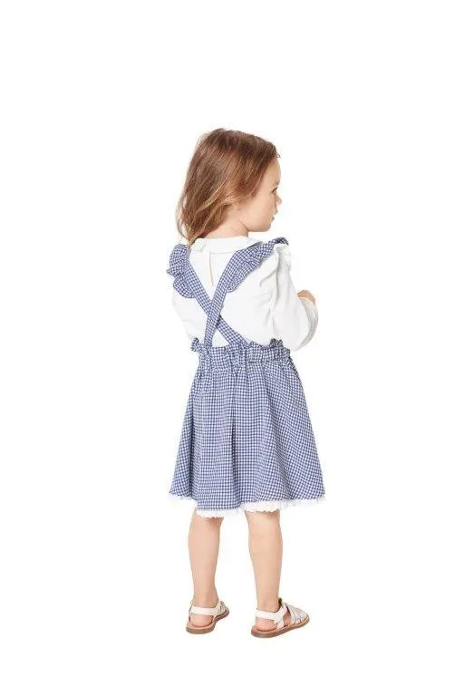 BD9319 Child's pinafore skirt sewing pattern