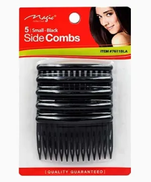 Bee Sales Magic Collection Side Combs Small 7611 Black