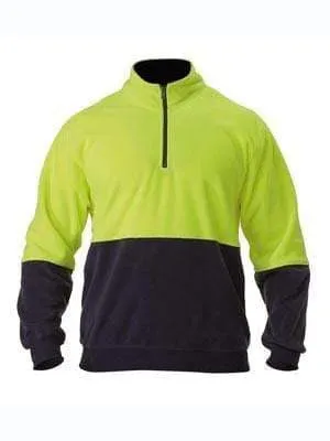 Bisley Workwear Hi Vis Polar Fleece Zip Pullover BK6889