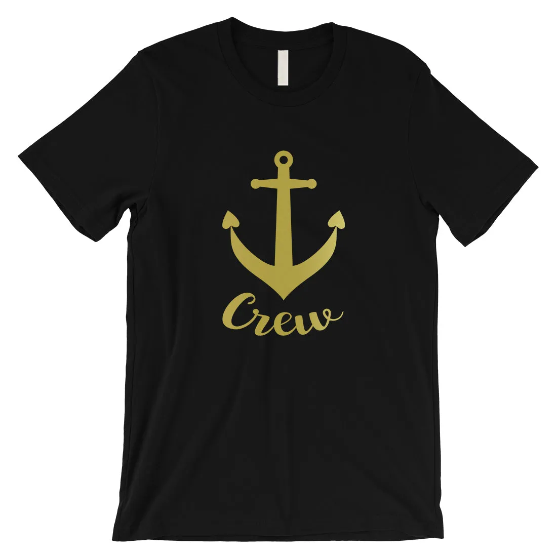 Bride Crew Anchor-GOLD Mens T-Shirt Whimsical Gift For The Bride