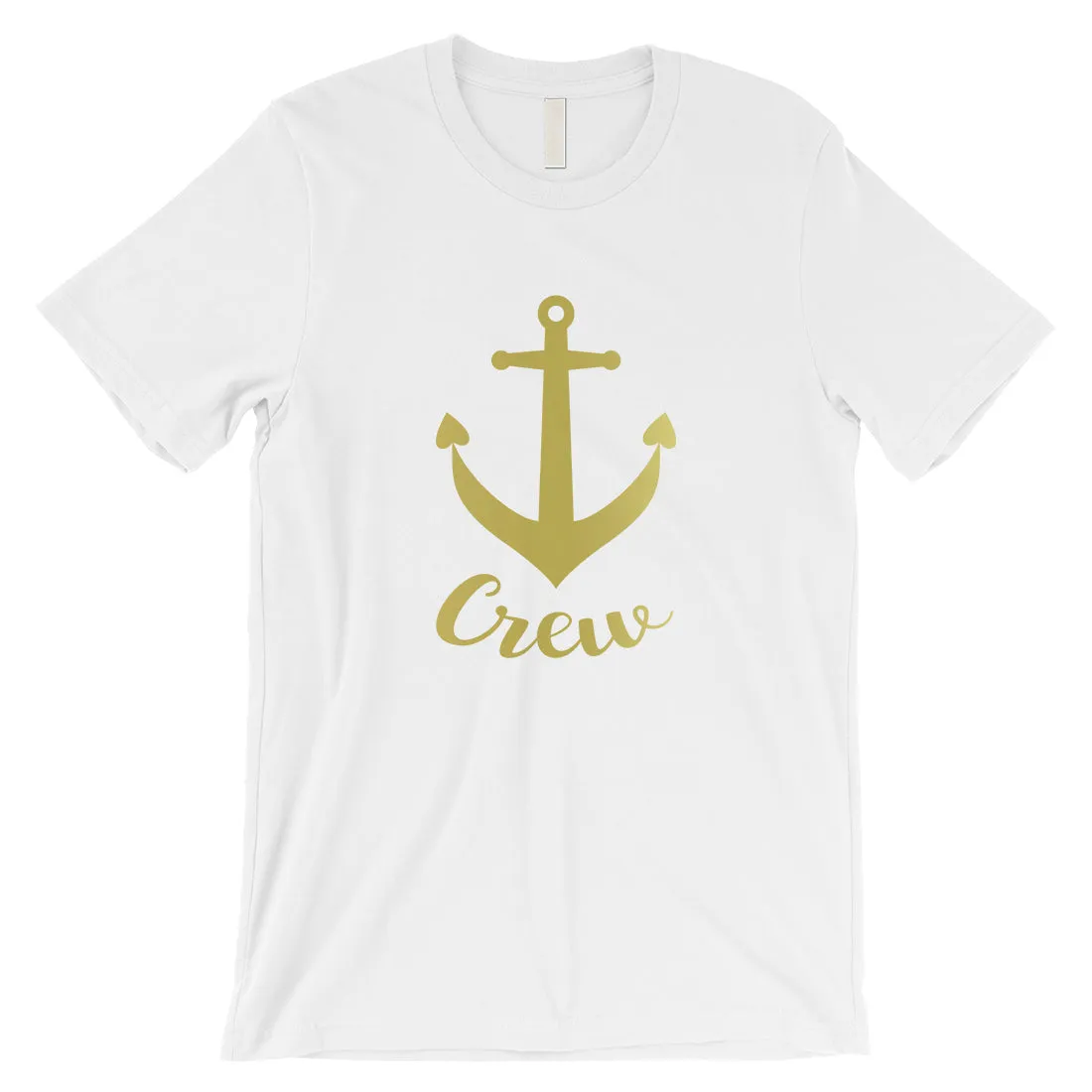 Bride Crew Anchor-GOLD Mens T-Shirt Whimsical Gift For The Bride