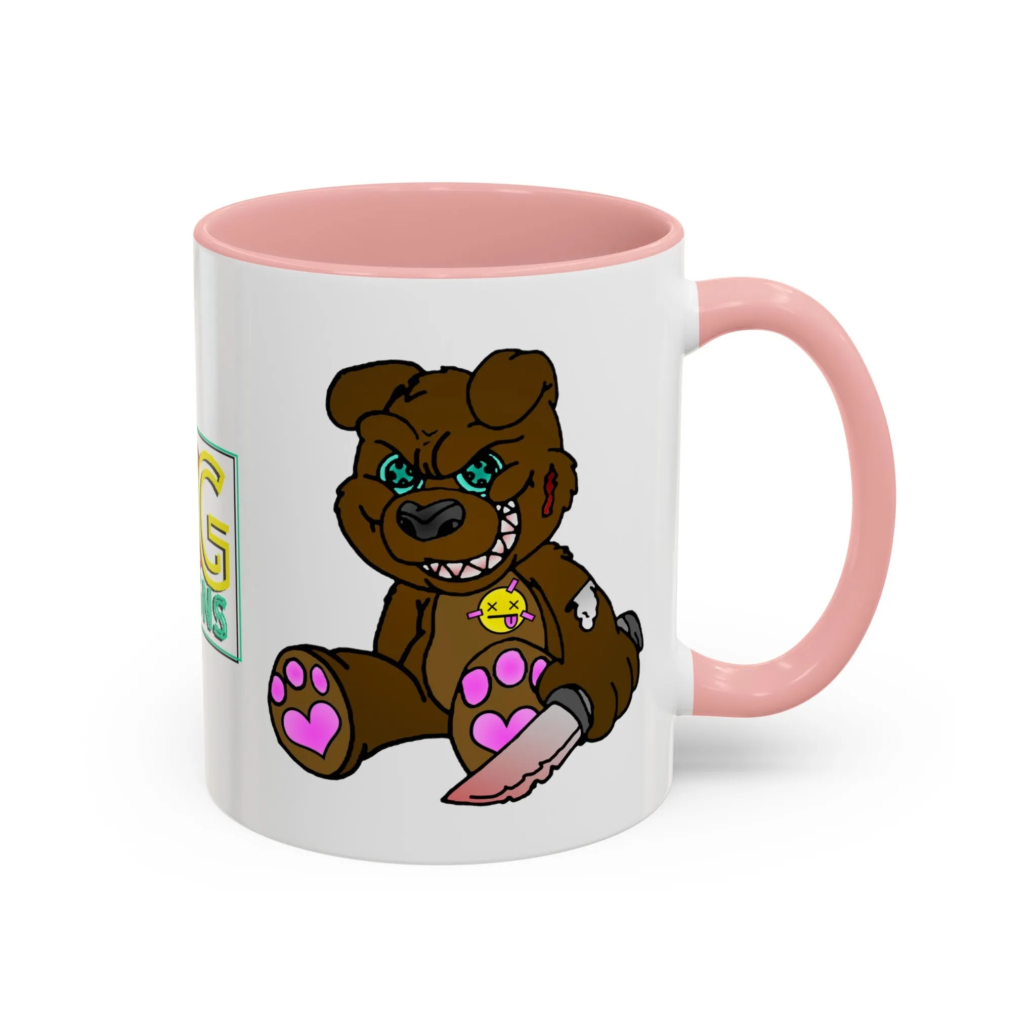 Brown Demon Bear Accent Coffee Mug, 11oz