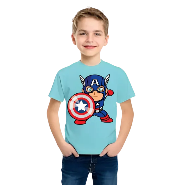 Captain America T Shirt For Kids