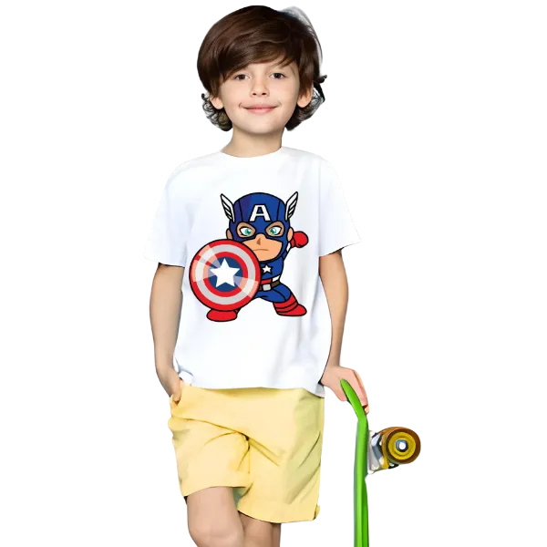 Captain America T Shirt For Kids