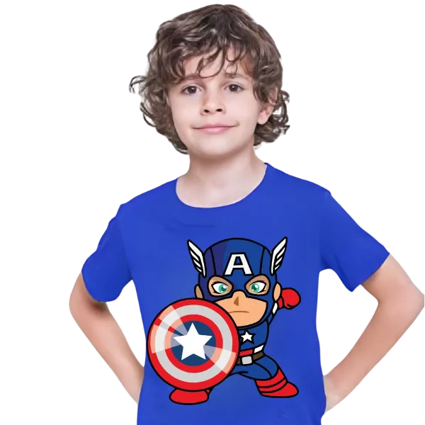 Captain America T Shirt For Kids