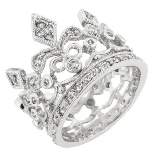 Cubic Zirconia Crown Eternity Ring