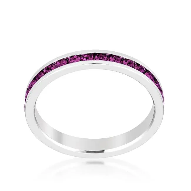 February Stackable Eternity Ring