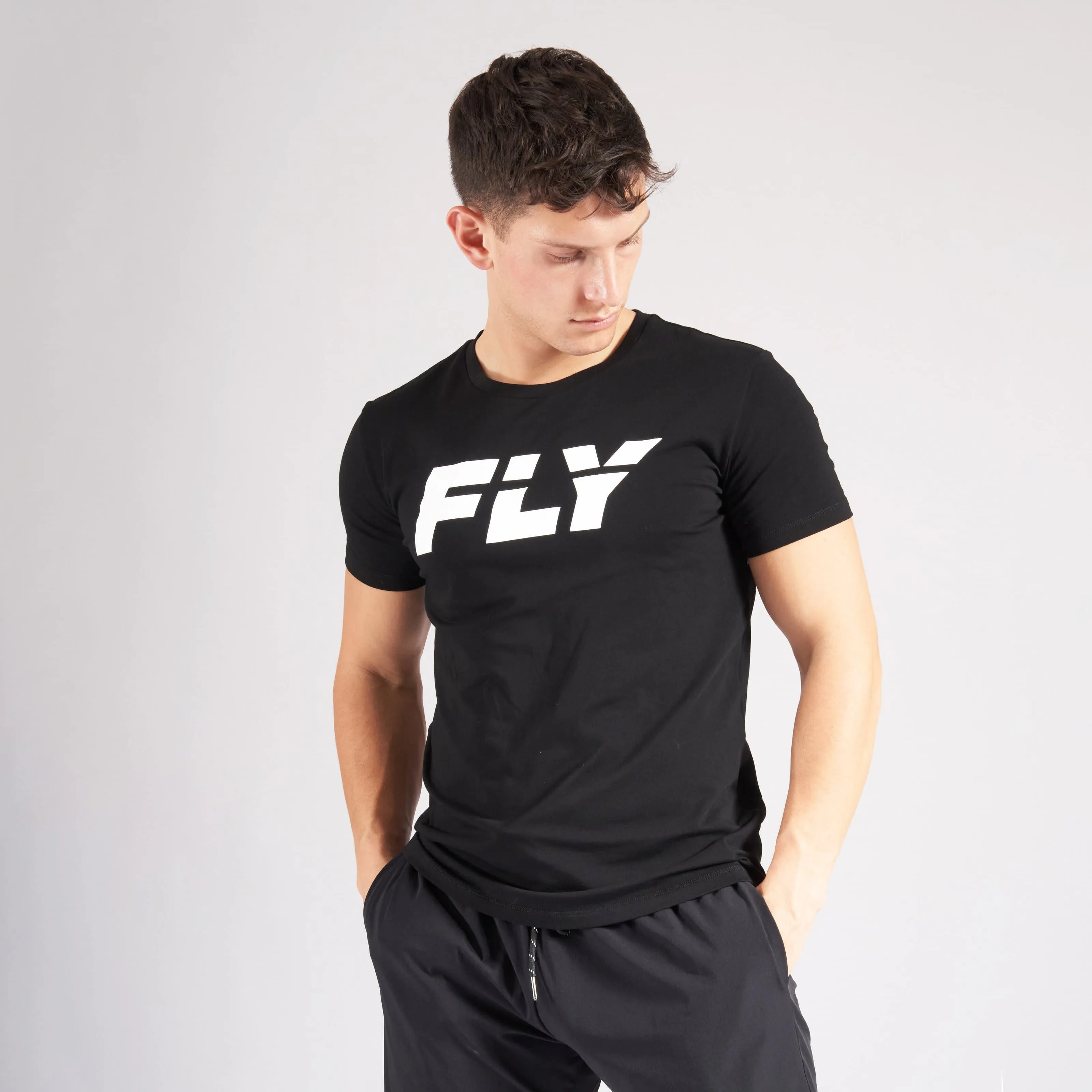 FLY BIG LOGO T - BLACK