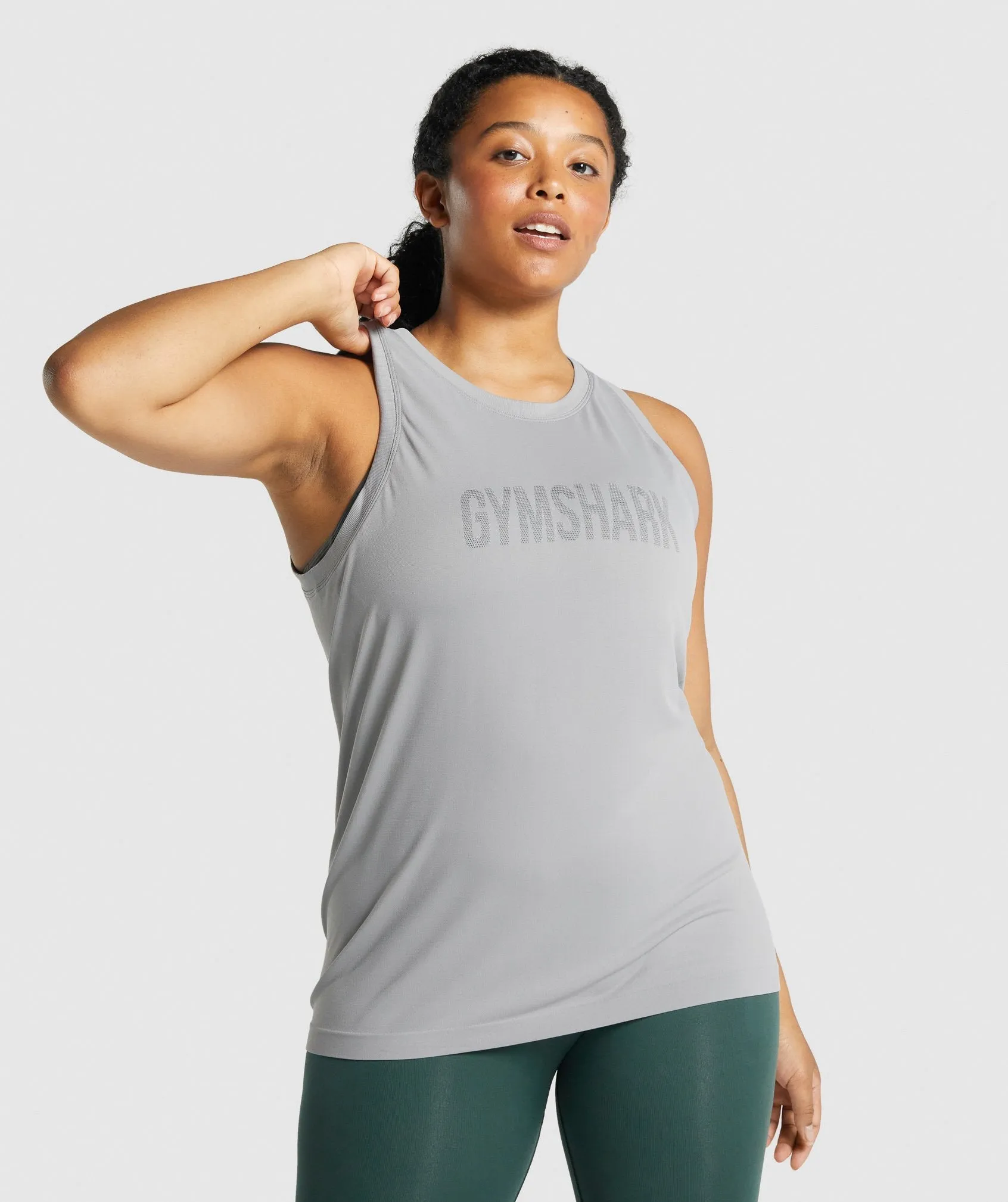 Gymshark Fit Seamless Loose Tank - Grey