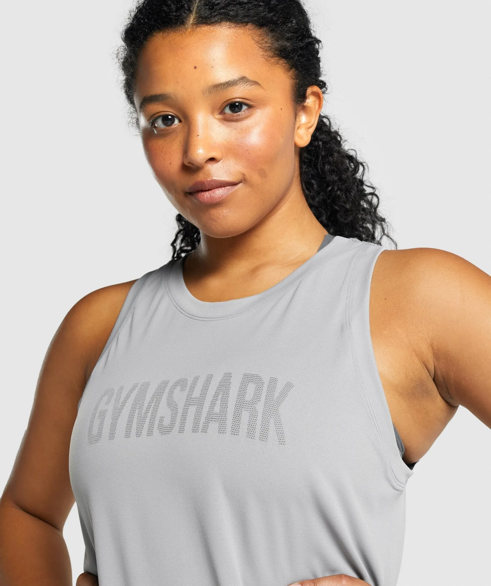 Gymshark Fit Seamless Loose Tank - Grey