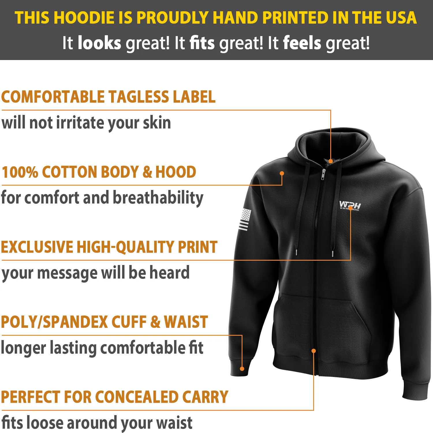 Honor Before Shame Zip Up Hoodie