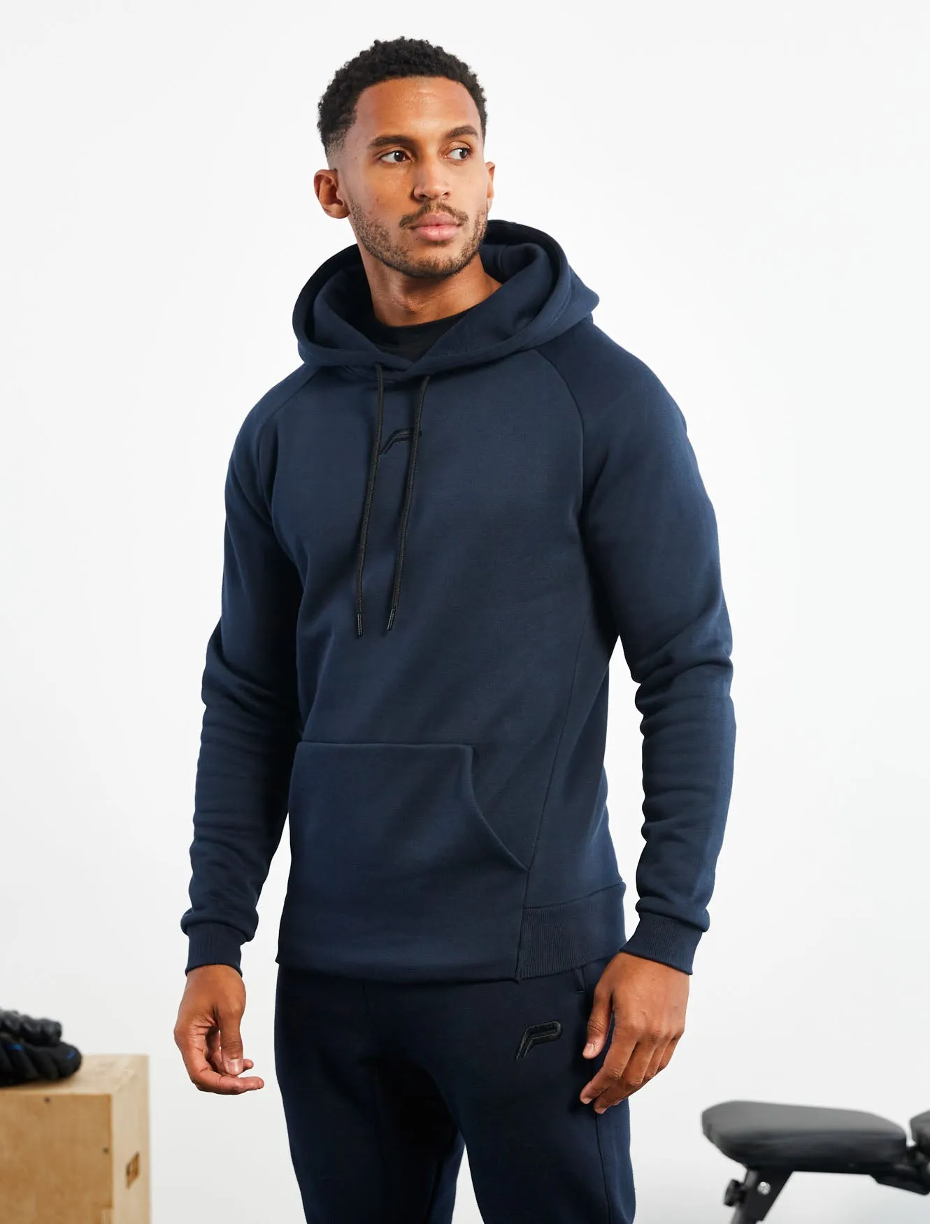 Icon Tapered Hoodie - Dark Navy