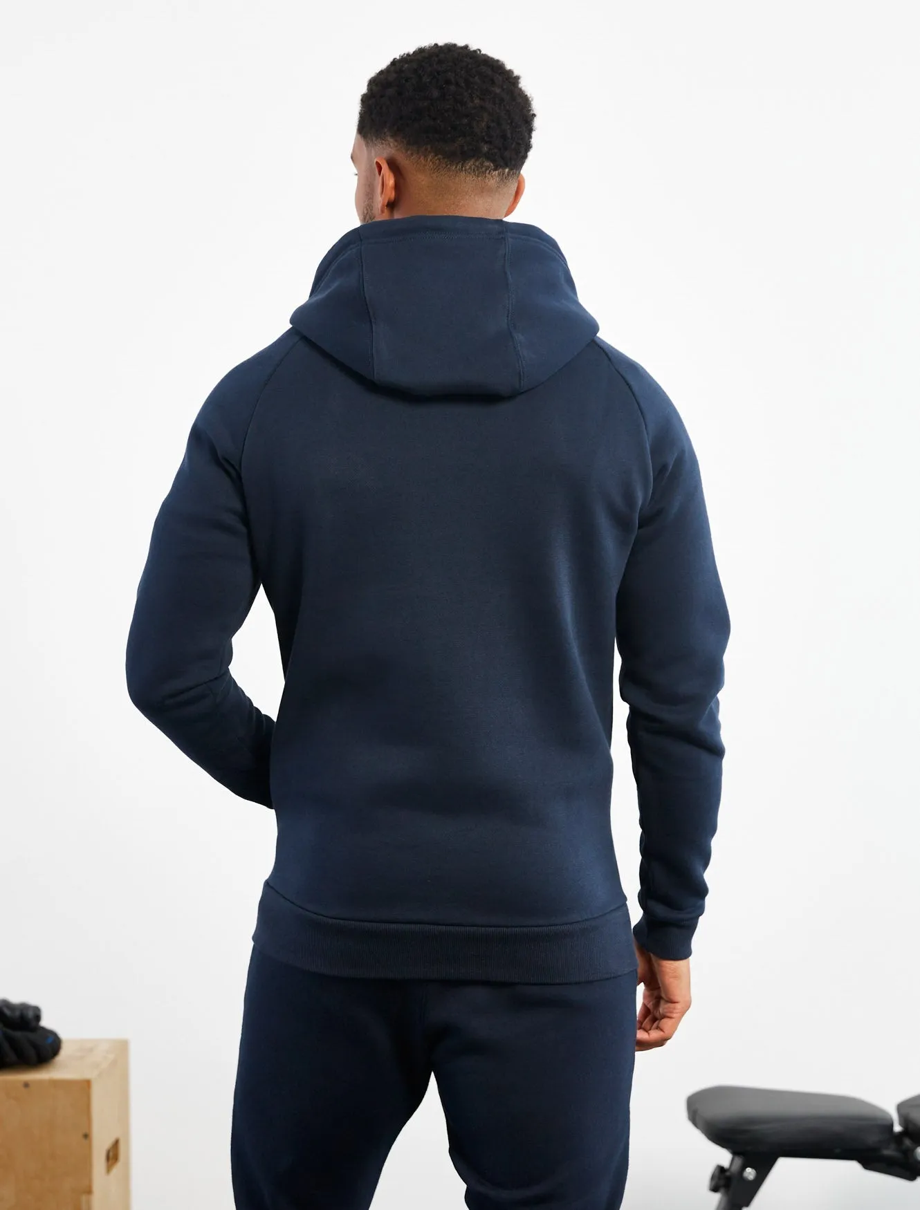 Icon Tapered Hoodie - Dark Navy