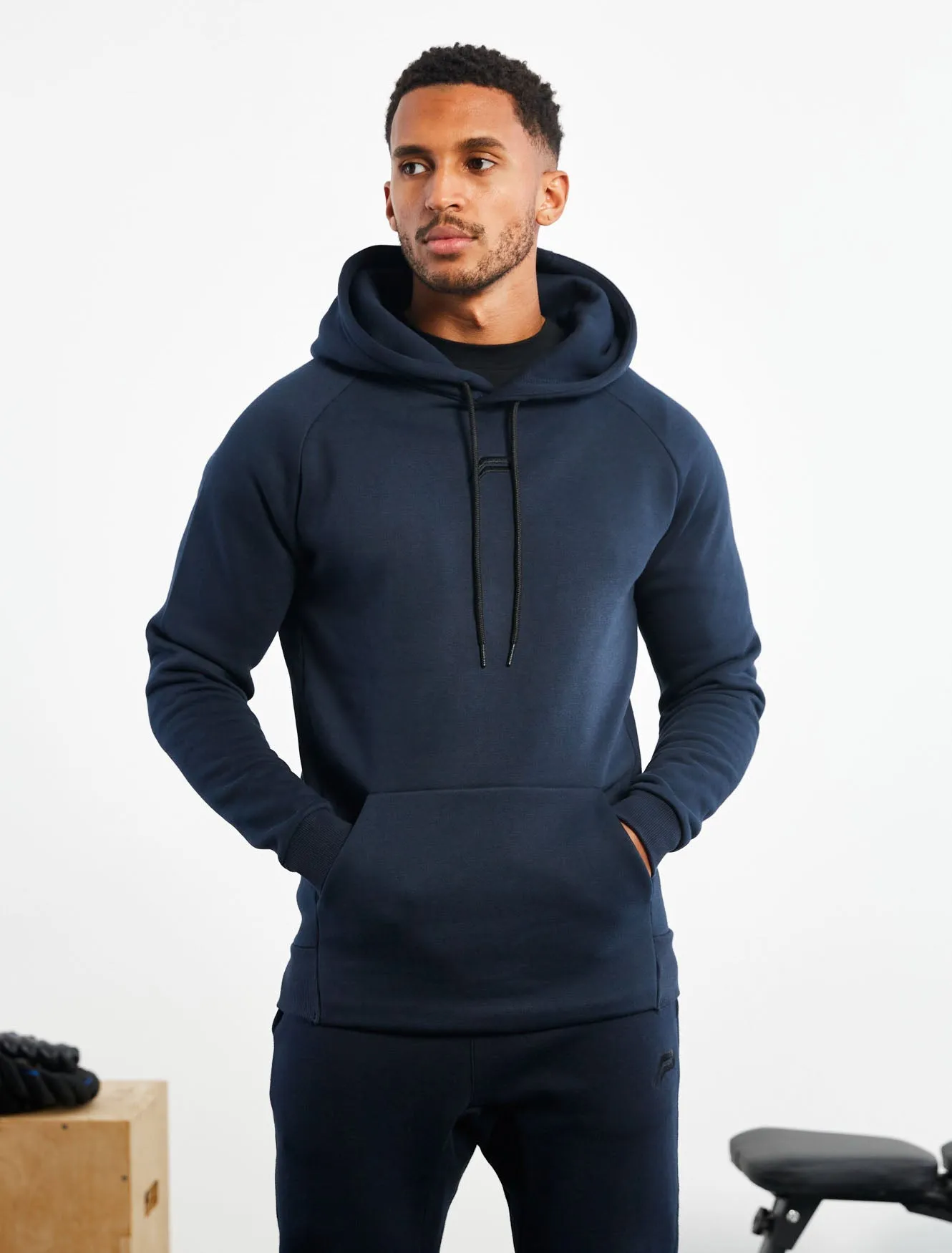 Icon Tapered Hoodie - Dark Navy