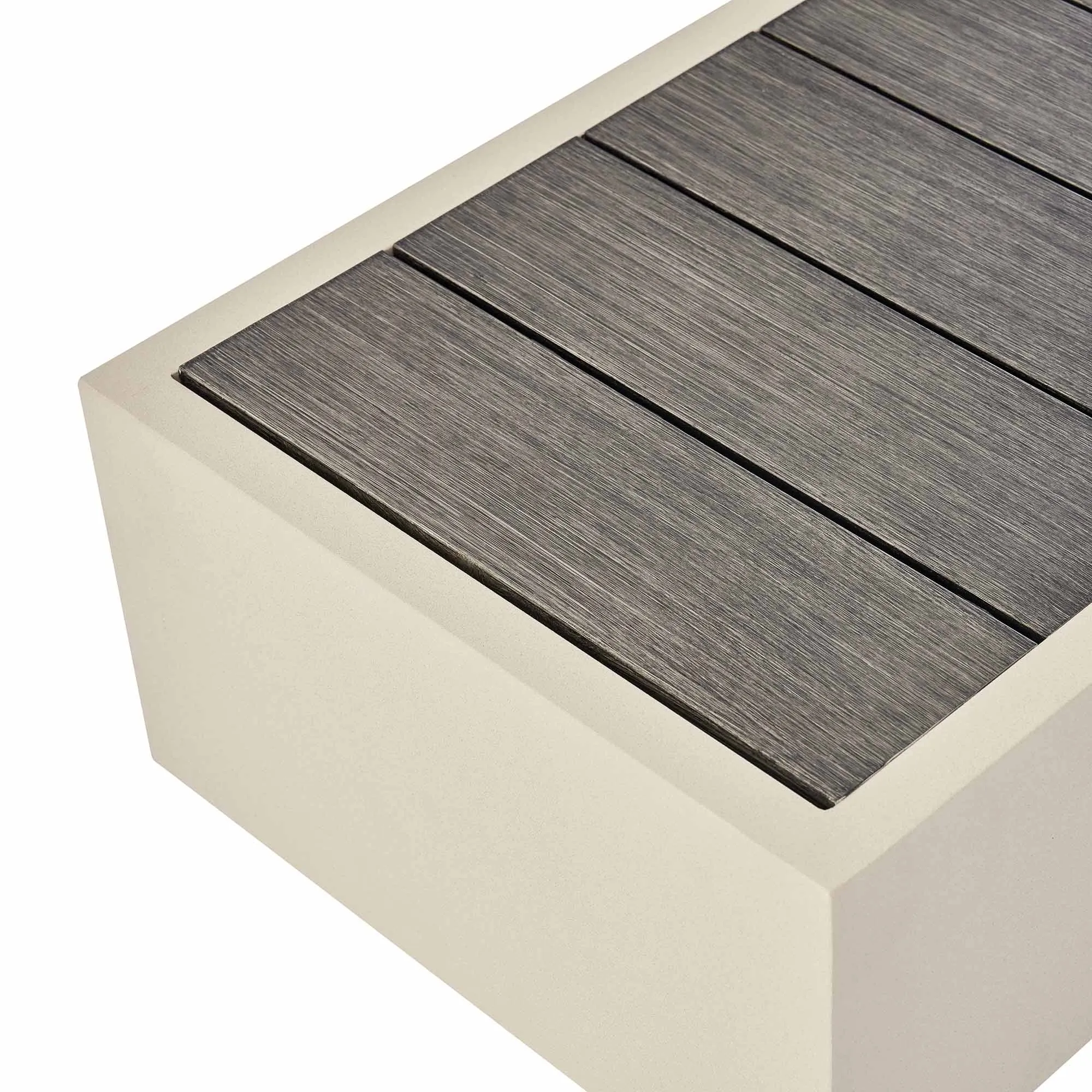 Jardin Aluminium Outdoor Side Table, Pumice