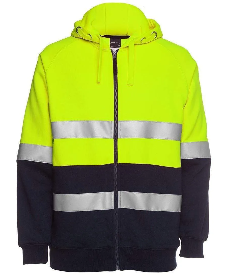 JB'S Hi-Vis Full Zip Fleecy Hoodie 6DNH