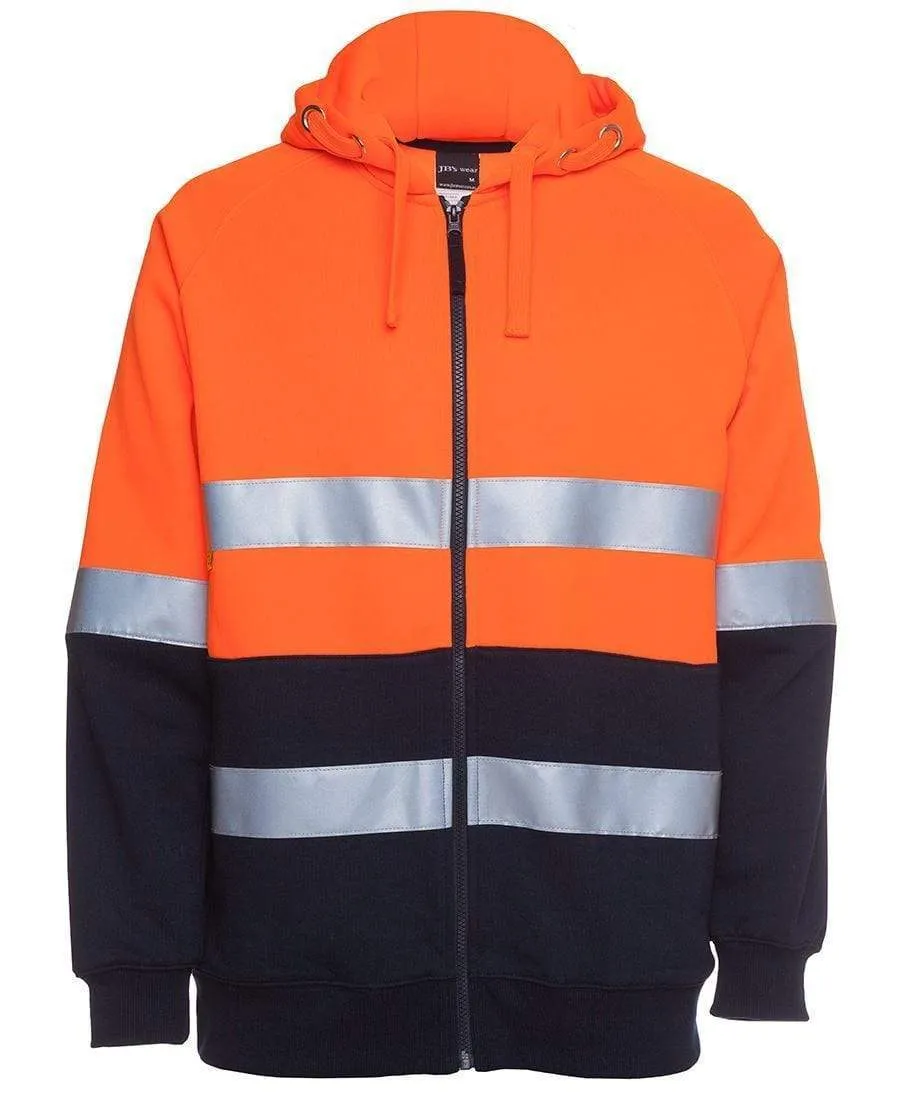 JB'S Hi-Vis Full Zip Fleecy Hoodie 6DNH