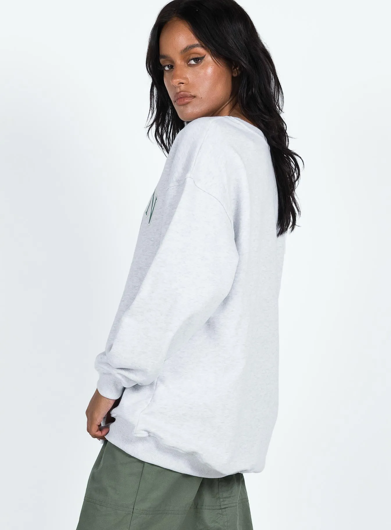 JGR & STN Clubhouse Oversized Sweatshirt Grey