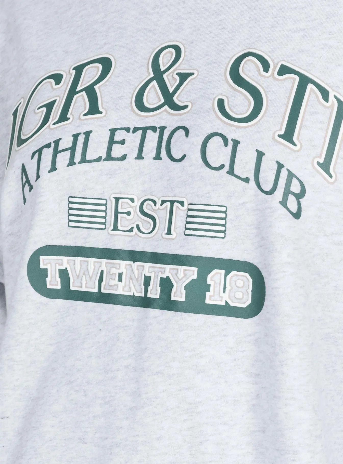 JGR & STN Clubhouse Oversized Sweatshirt Grey