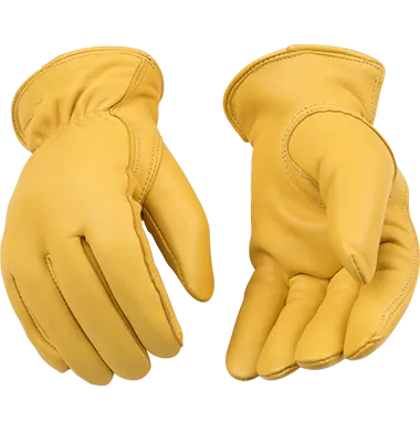 Kinco 90HK Lined Premium Grain Deerskin Keystone Thumb Drivers Gloves (One Dozen)