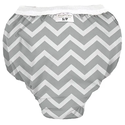 Kushies Baby Waterproof Training Pant 38-44 Pounds Grey Chevron XLarge