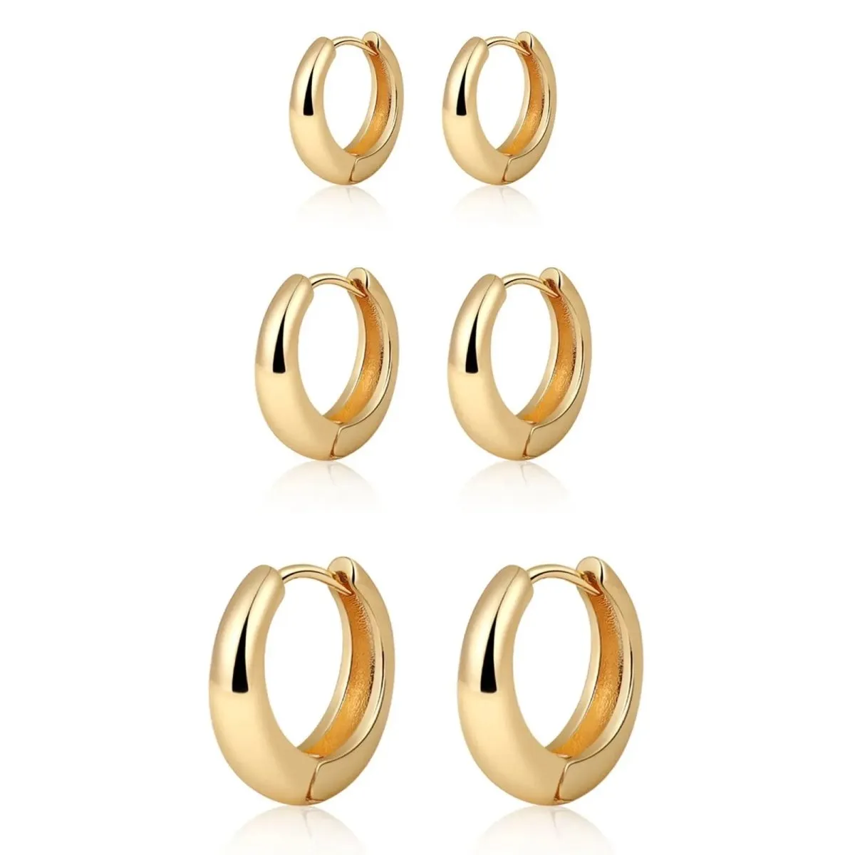 Kyerlyn 14K Gold Plated Small Hoop Earrings