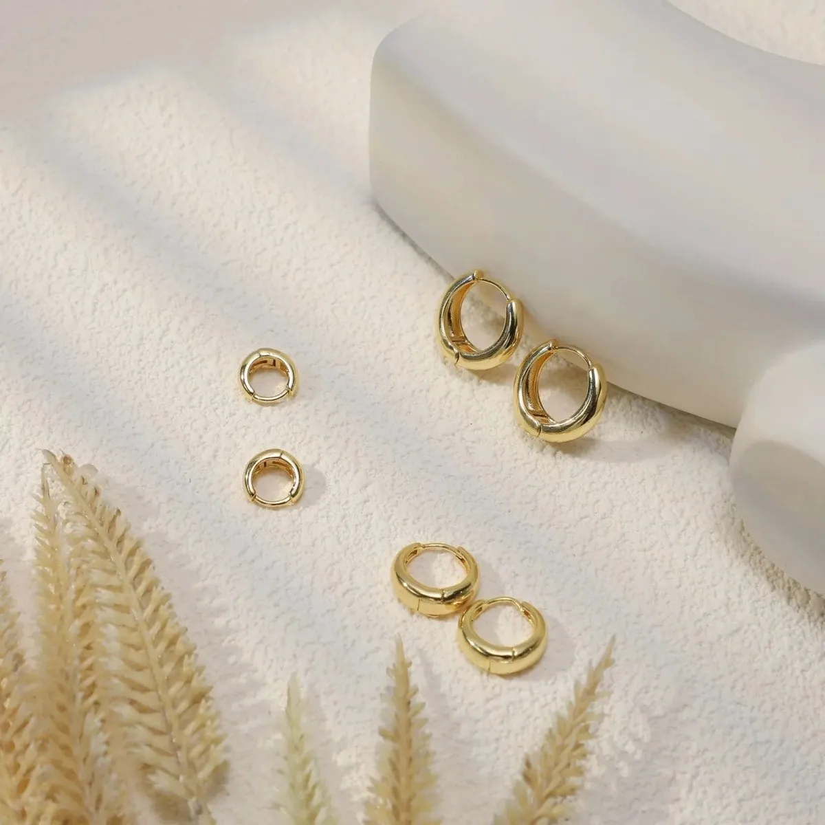 Kyerlyn 14K Gold Plated Small Hoop Earrings