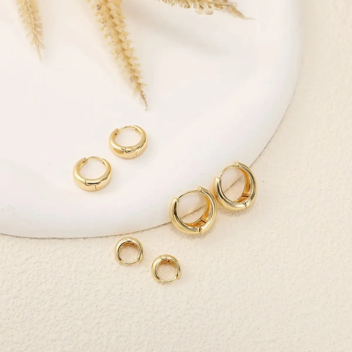 Kyerlyn 14K Gold Plated Small Hoop Earrings