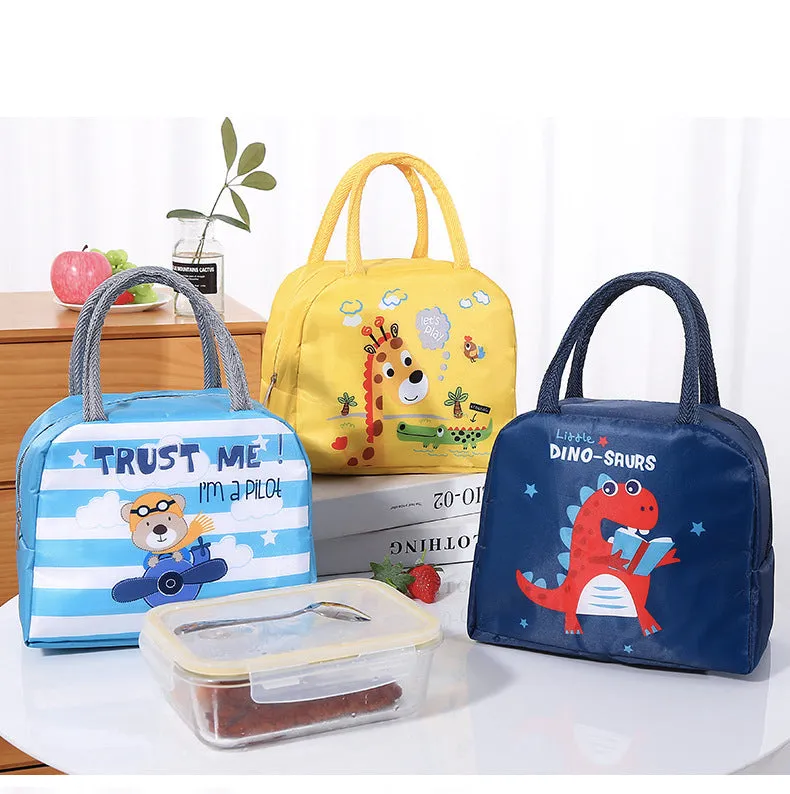 Lunch Box Insulated Bag Soft Leakproof Lunch Bag for Kids Men Women, Durable Thermal Lunch Pail for School Work Office | Fit 6 Cans-Pink Mermaid