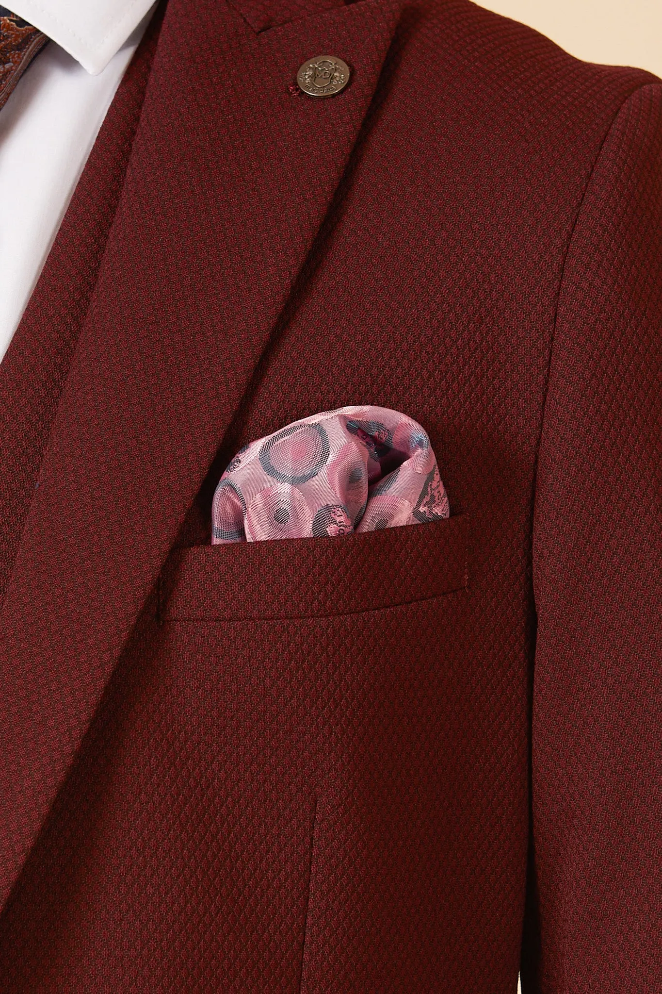 MAX - Wine Three Piece Suit