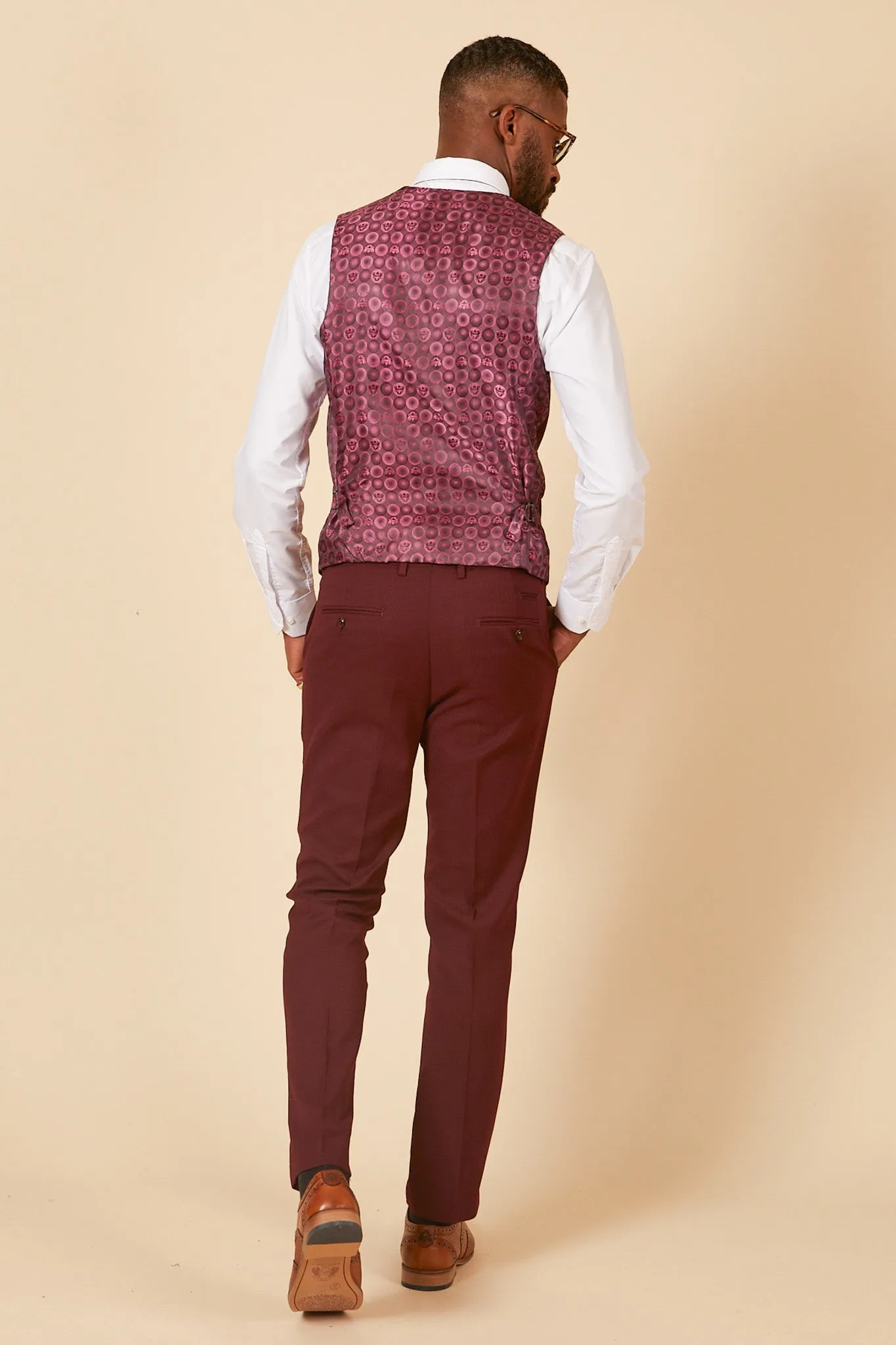 MAX - Wine Three Piece Suit