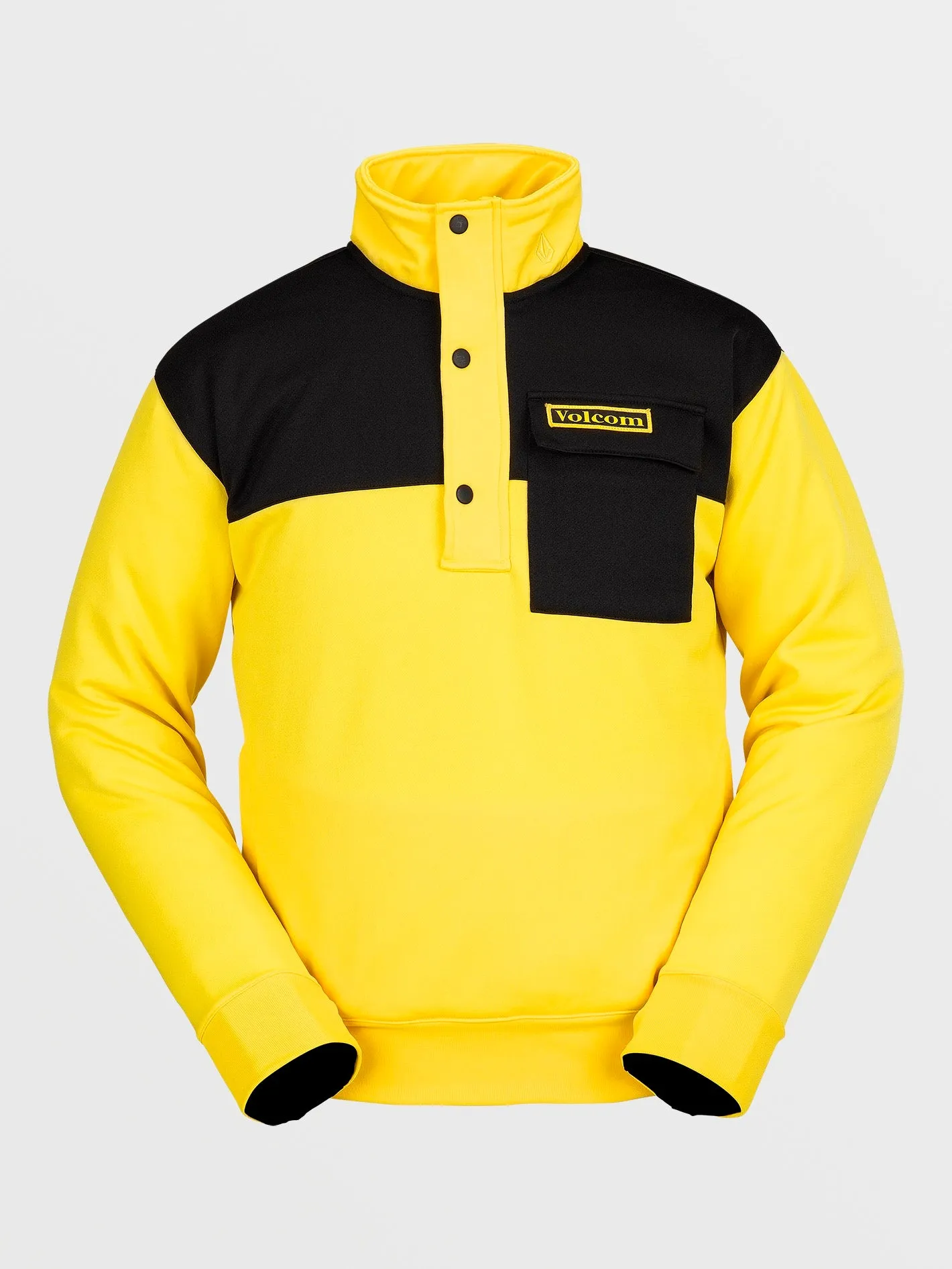 Mens She 2 Pullover Fleece - Bright Yellow