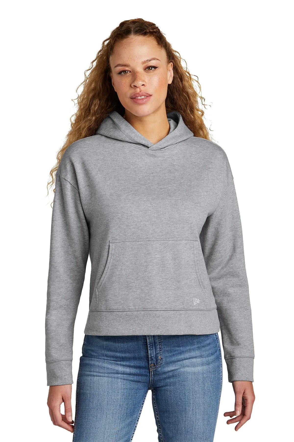 New Era Ladies Comeback Fleece Customized Hoodies, Athletic Heather