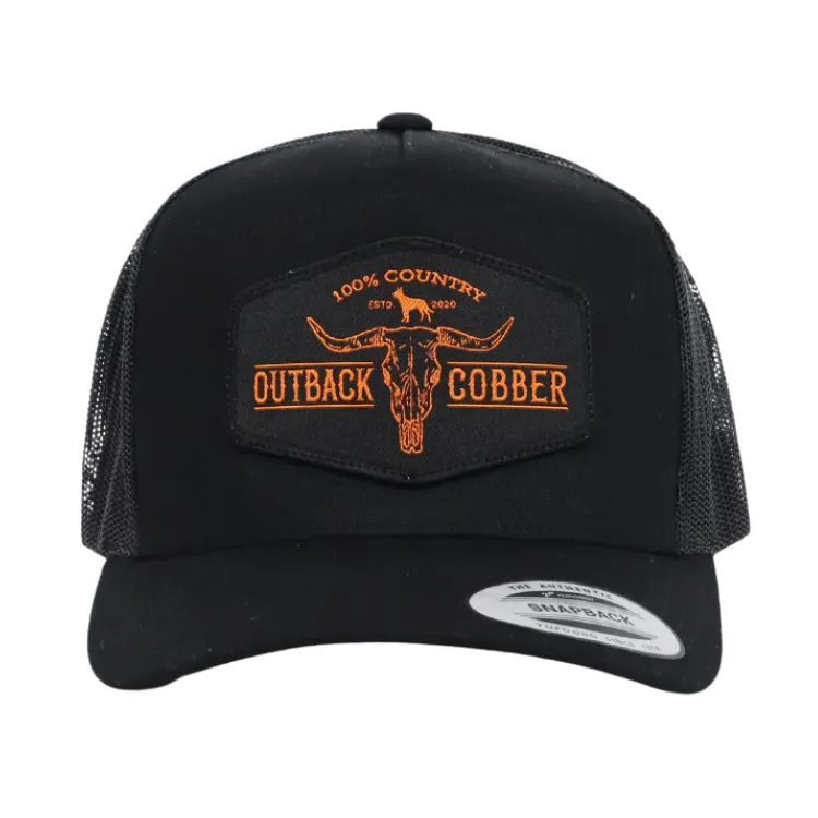 Outback Cobber Urban Trucker Cap - Black