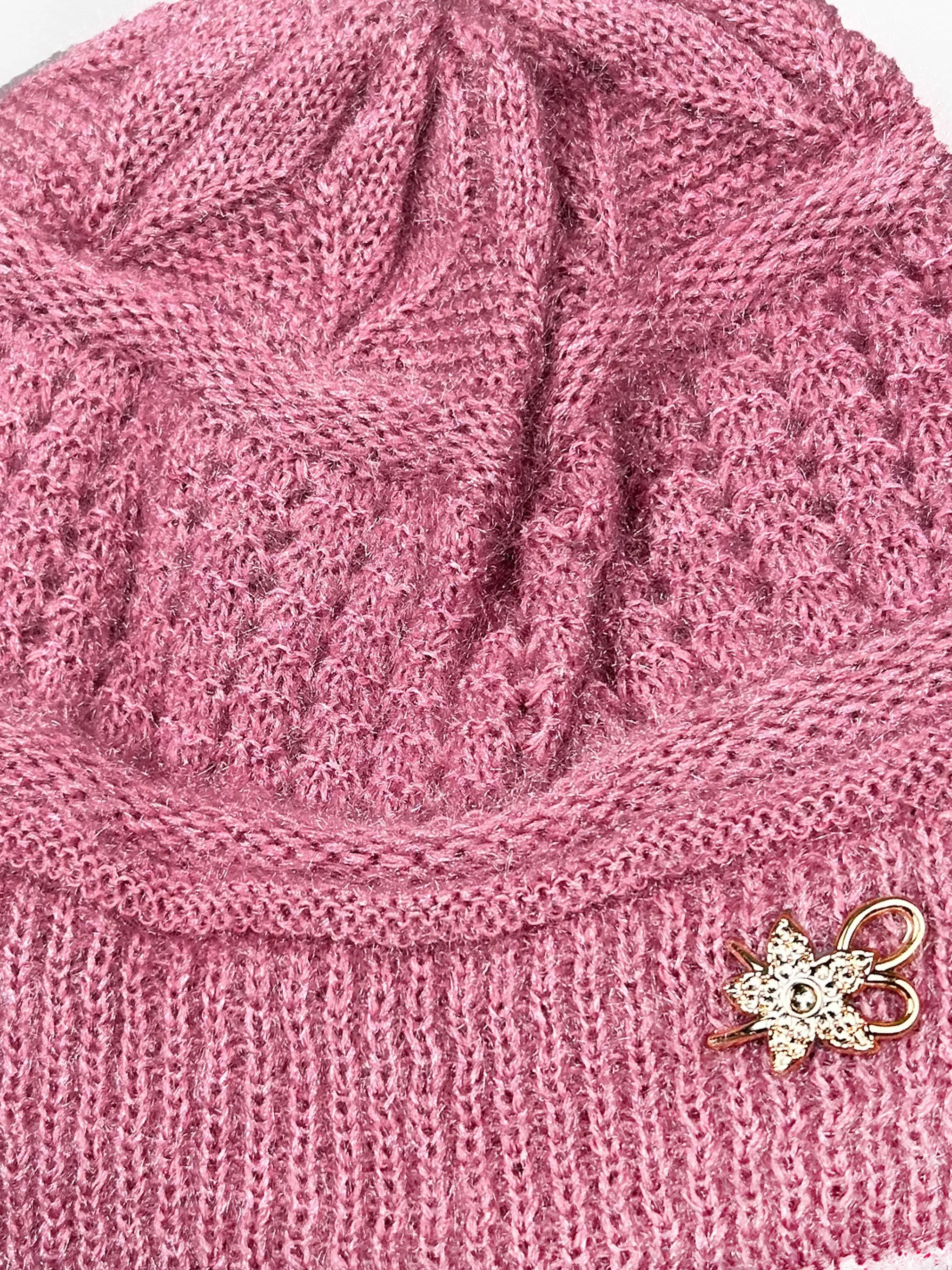 Pink Beanie Winter Cap For Women's/Girls WWC14