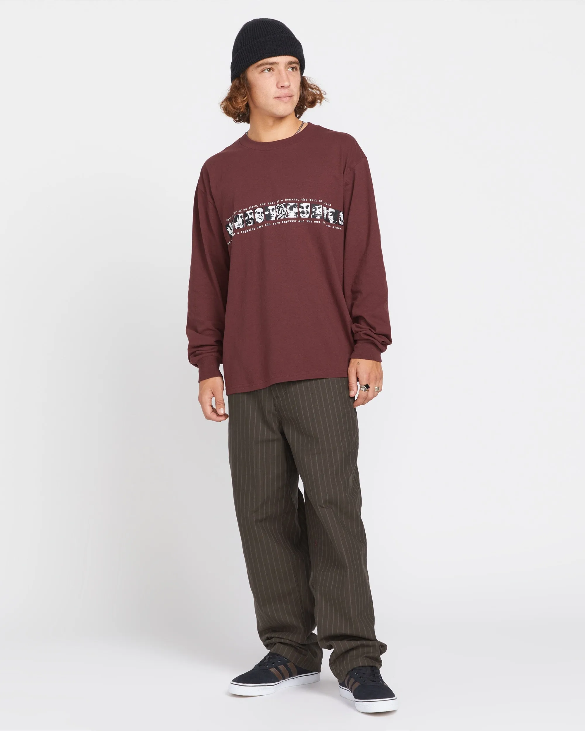 Skate Vitals Remy Long Sleeve Tee 2 - Merlot