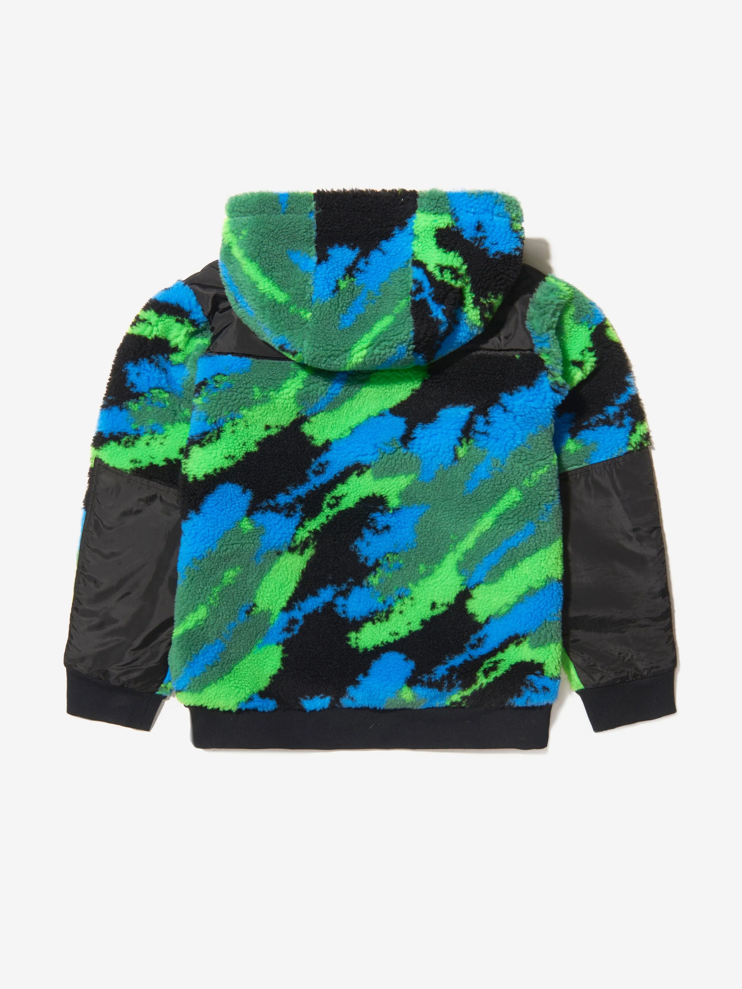 Stella McCartney Boys Fleece Camo Half Zip Hoodie