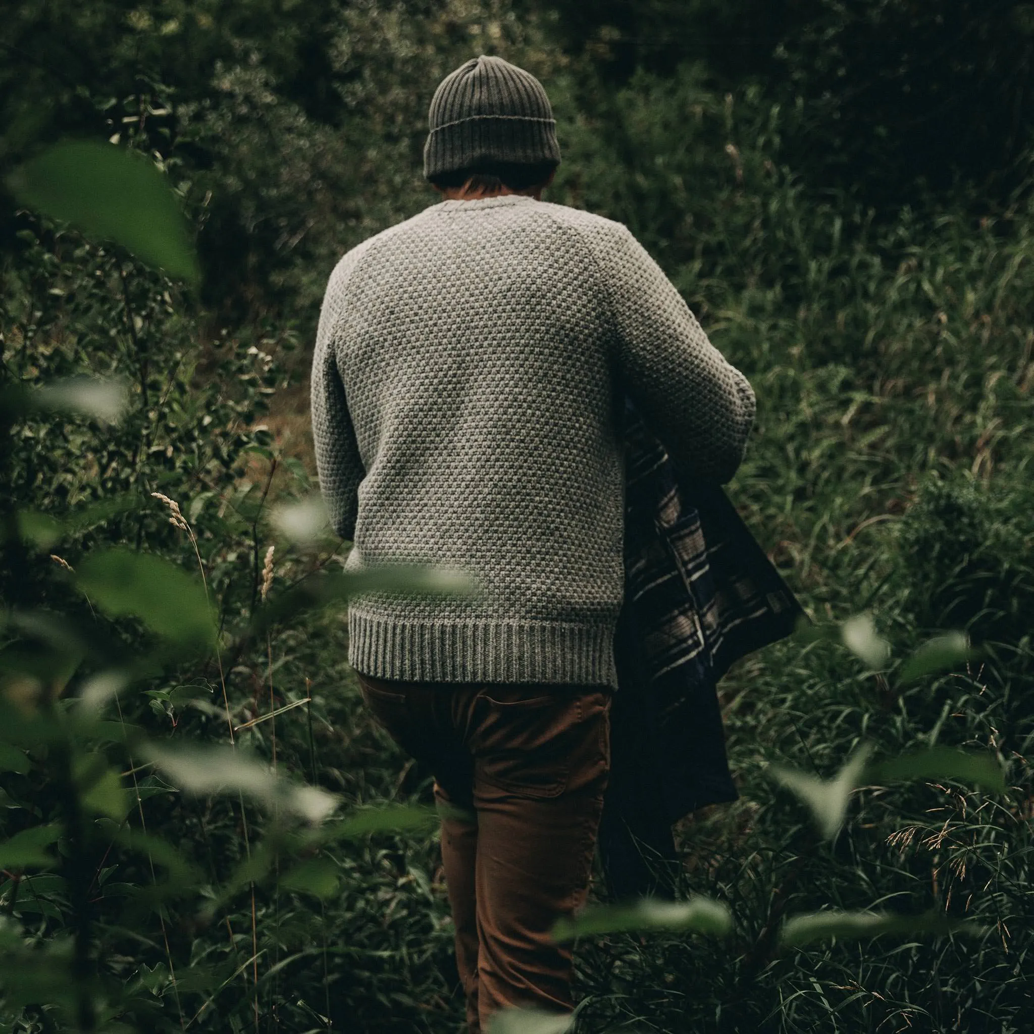 The Fisherman Sweater in Heather Ash