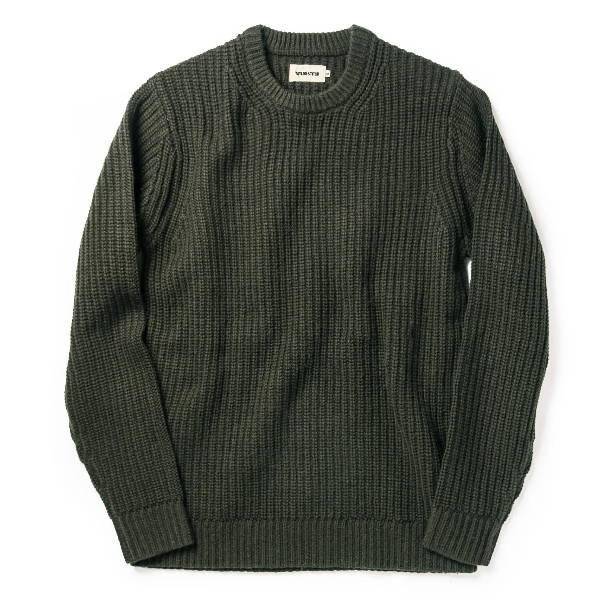 The Wharf Sweater in Dark Olive