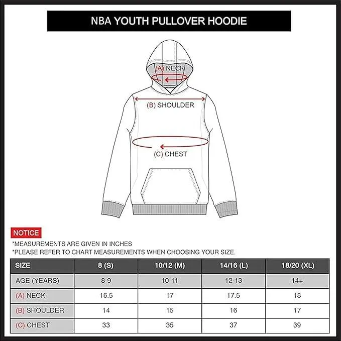 Ultra Game NBA Official Youth  Super Soft Showtime Pullover Hoodie Sweatshirt, Miami Heat, Team Color|Miami Heat