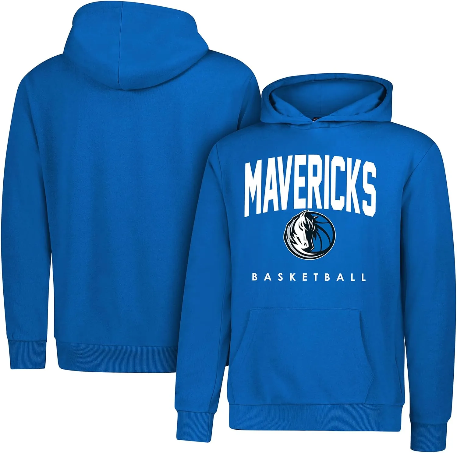 Ultra Game NBA Official Youth Super Soft Teamster Hoodie Sweatshirt, Dallas Mavericks, Team Color|Dallas Mavericks