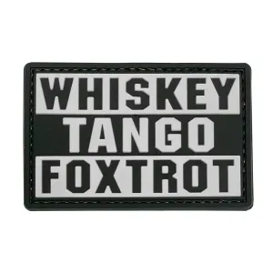 Whiskey Tango Foxtrot Patch White