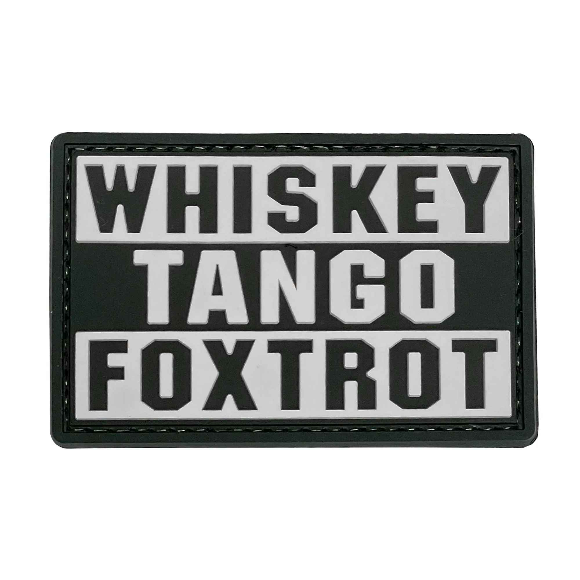 Whiskey Tango Foxtrot Patch White