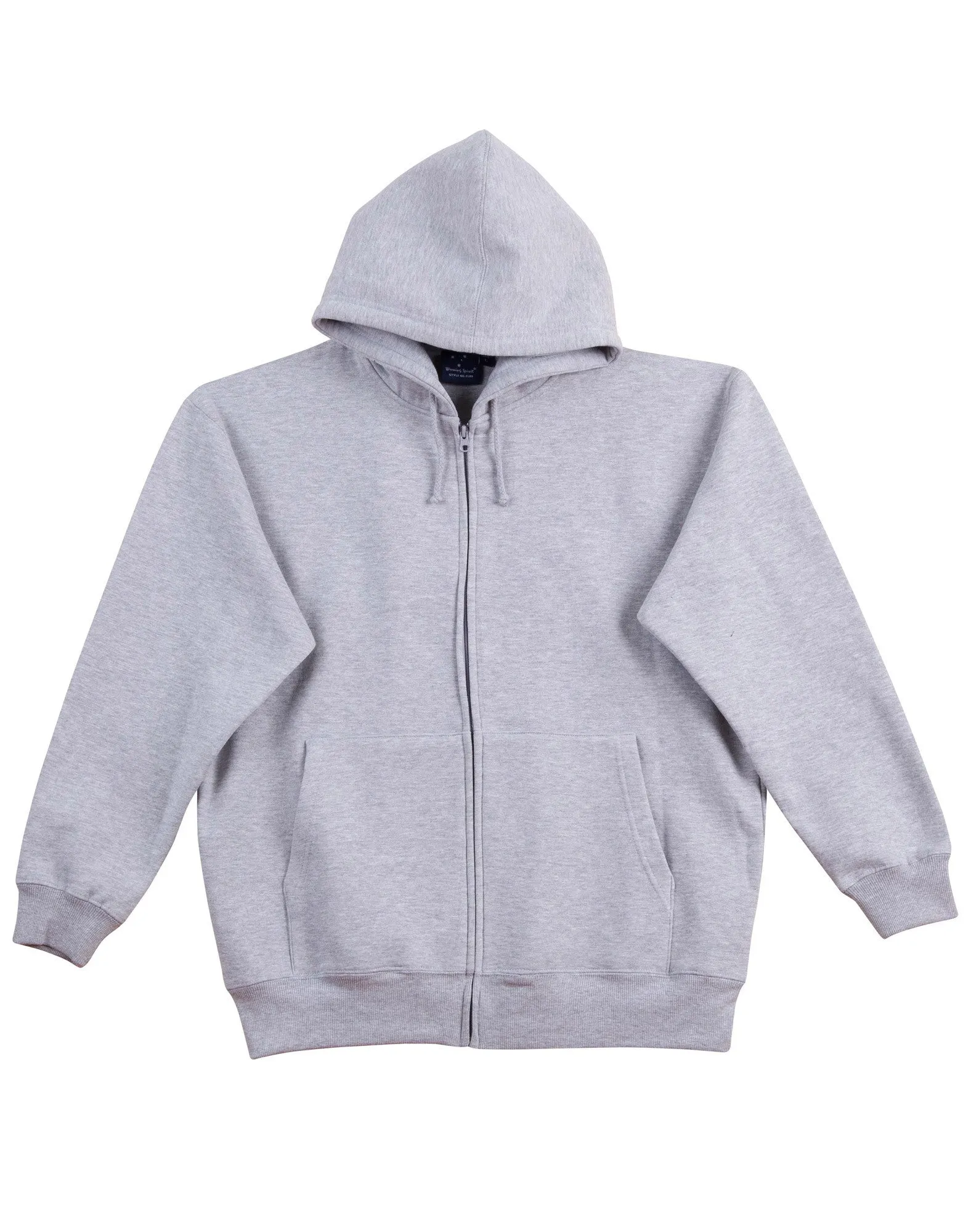 Winning Spirit Men's Full-zip Fleecy Hoodie (FL03)