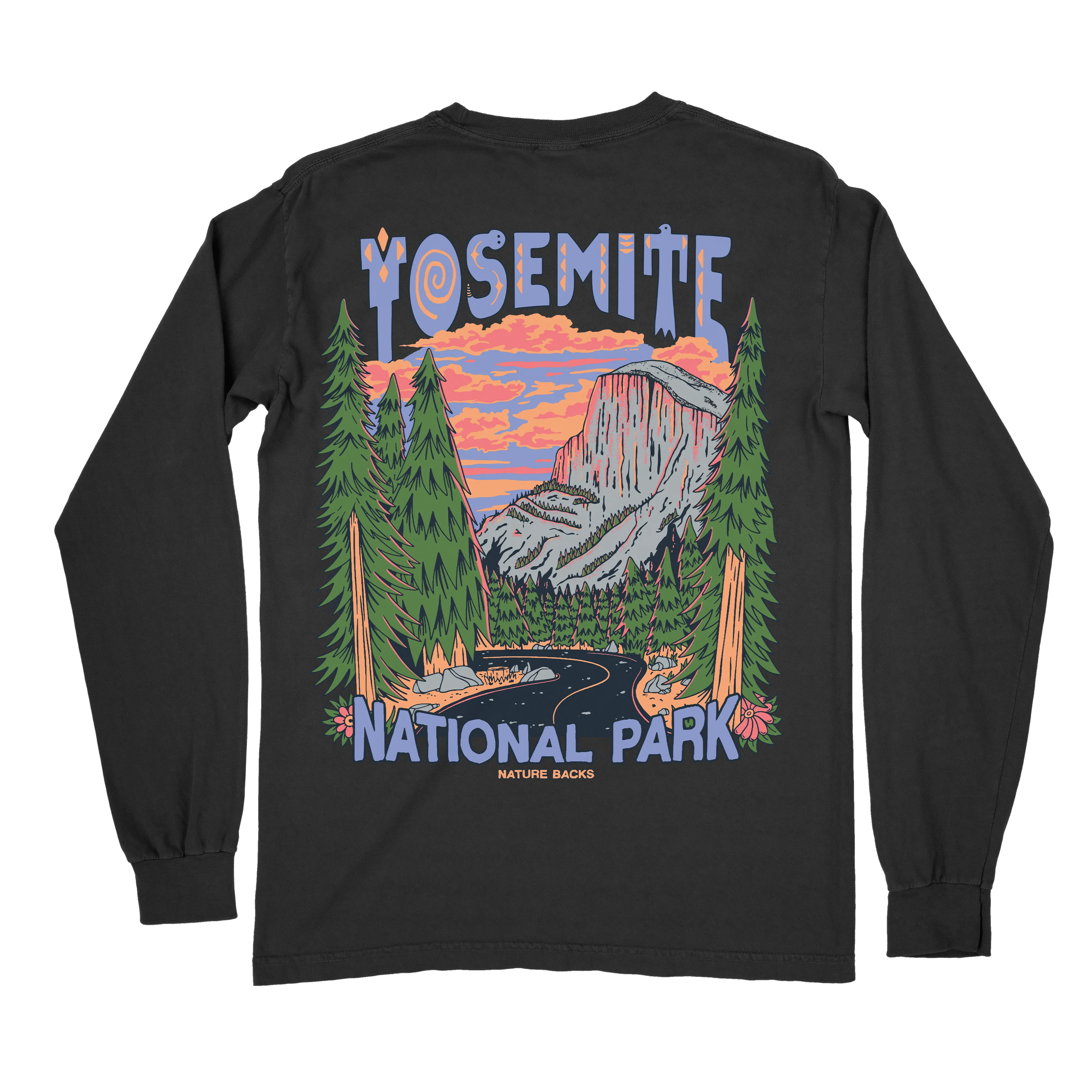 Yosemite National Park Long Sleeve (Black)